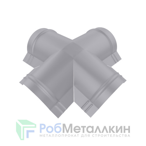 Четверник для конька полукруглого малого Полиэстер RAL 7004