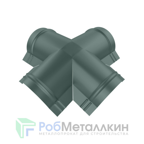 Четверник для конька полукруглого малого Полиэстер RAL 7005