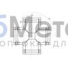Четверник для конька полукруглого малого Пурал RAL 3005