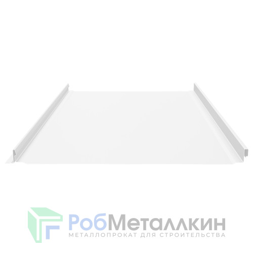 Фальцевая панель (клик-замок) гладкая 0.45 Полиэстер RAL 9003