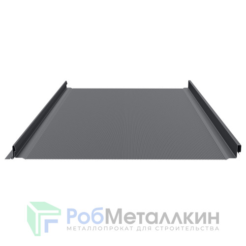 Фальцевая панель (клик-замок) с микрогофрой 0.5 Пурал RAL 7024