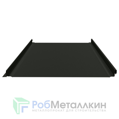 Фальцевая панель (клик-замок) с микрогофрой 0.5 Пурал RAL 9005