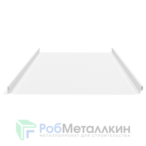 Фальцевая панель (клик-замок) с микрогофрой 0.6 Полиэстер RAL 9003