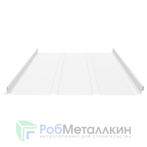 Фальцевая панель (клик-замок) с П-профилем 0.5 Полиэстер RAL 9003