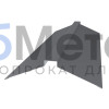 Конек фигурный 160х160 Пурал RAL 7024 для фальцевой кровли