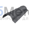 Конек полукруглый большой Полиэстер двусторонний RAL 7024