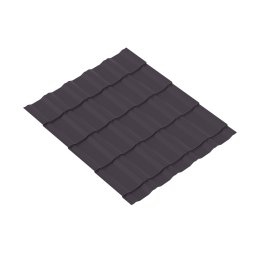 Металлочерепица КРОНА 0.5 MAT RAL 8019