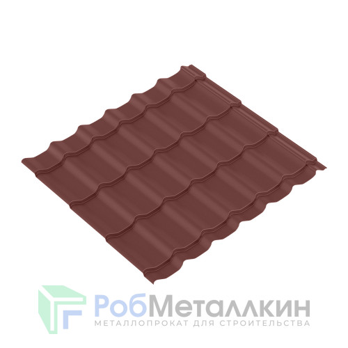 Лист волновой Монтеррей 0.35 Полиэстер двусторонний RAL 8017
