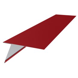 Планка карнизная 130х80 Полиэстер RAL 3003 для фальцевой кровли