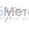 Планка карнизная 130х80 Пурал RAL 9005 для фальцевой кровли