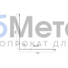 Планка примыкания 150х150 MAT RAL 6005