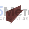 Планка примыкания боковая к стене 115х60х25 MAT двусторонний RAL 8017 для фальцевой кровли
