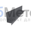 Планка примыкания боковая к стене 115х60х25 Полиэстер RAL 7024 для фальцевой кровли