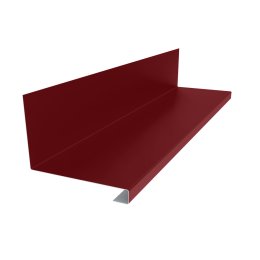 Планка примыкания нижняя к трубе 157х200х30 MAT RAL 3005 для фальцевой кровли