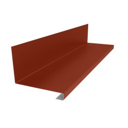 Планка примыкания нижняя к трубе 157х200х30 Полиэстер RAL 3009 для фальцевой кровли