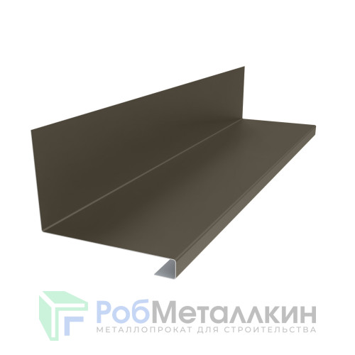 Планка примыкания нижняя к трубе 157х200х30 Полиэстер RR-32 для фальцевой кровли
