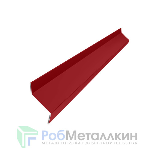 Планка примыкания в штробу 60х20 Полиэстер RAL 3003 для фальцевой кровли
