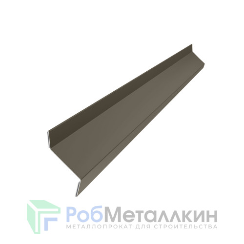 Планка примыкания в штробу 60х20 Текстур RR-32 для фальцевой кровли