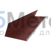 Планка примыкания верхняя к трубе 250х210 MAT RAL 8017 для фальцевой кровли