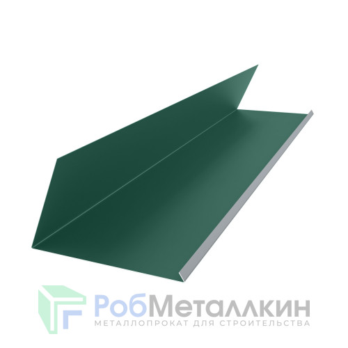 Планка примыкания верхняя к трубе 250х210 Полиэстер RAL 6005 для фальцевой кровли