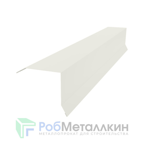 Планка торцевая (ветровая) 80х90 Полиэстер RAL 9002