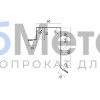 Планка торцевая 100х60 Полиэстер RAL 1015 для фальцевой кровли