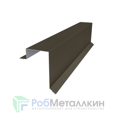 Планка торцевая 100х60 Текстур RR-32 для фальцевой кровли