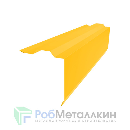 Планка торцевая (ветровая) фигурная 115х105 Полиэстер RAL 1018
