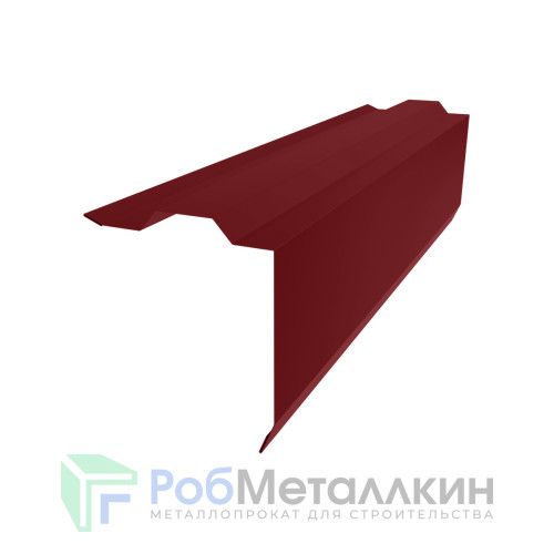 Планка торцевая (ветровая) фигурная 115х105 Полиэстер RAL 3005