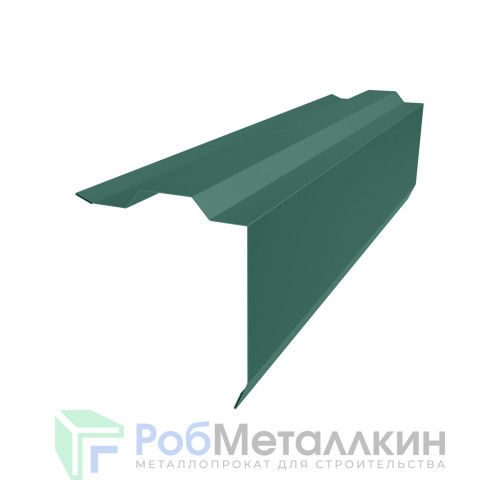 Планка торцевая (ветровая) фигурная 115х105 Пурал RAL 6005