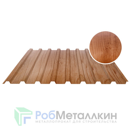 Профнастил С-20В 0.5 Принтек Светлое дерево