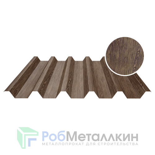 Профнастил С-44 0.5 Принтек Античный дуб