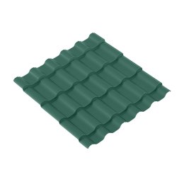 Металлочерепица Супер БАРСА 0.5 MAT RAL 6005