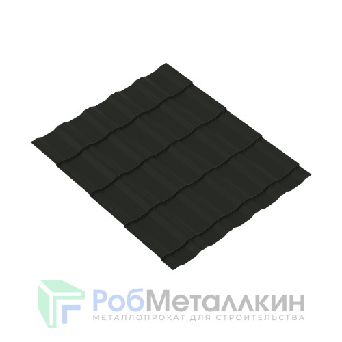 Металлочерепица Супер КРОНА 0.5 MAT RAL 9005