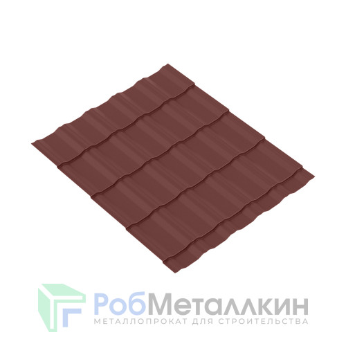 Металлочерепица Супер КРОНА 0.5 Полиэстер RAL 8017