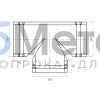 Тройник T-образный для конька полукруглого малого Полиэстер двусторонний RAL 3005