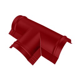 Тройник T-образный для конька полукруглого малого Полиэстер RAL 3003