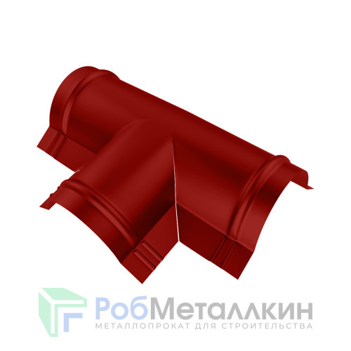 Тройник T-образный для конька полукруглого малого Полиэстер RAL 3011