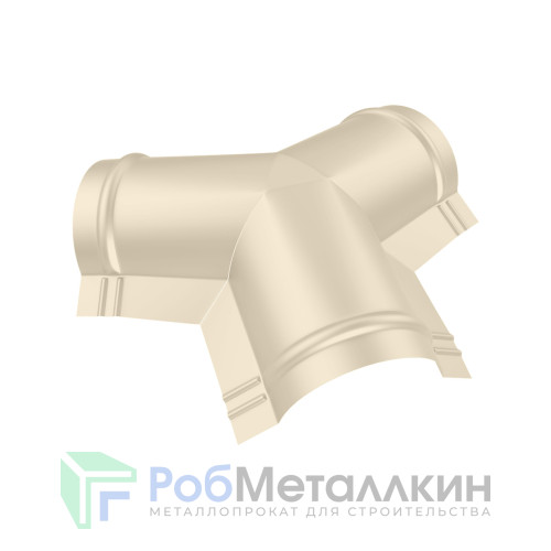 Тройник Y-образный для конька полукруглого малого Полиэстер RAL 1015