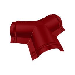 Тройник Y-образный для конька полукруглого малого Полиэстер RAL 3003