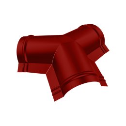 Тройник Y-образный для конька полукруглого малого Полиэстер RAL 3011