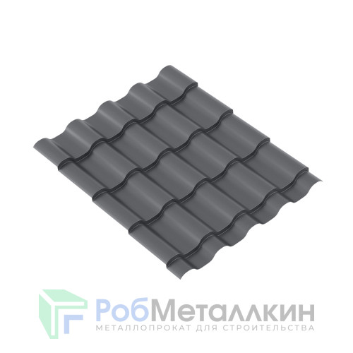 Лист волновой ВЕРОНА 0.45 Полиэстер двусторонний RAL 7024