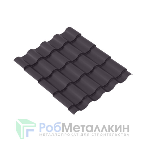 Лист волновой ВЕРОНА 0.45 Полиэстер двусторонний RAL 8019