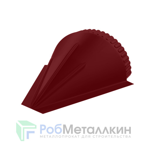 Заглушка конусная для конька полукруглого малого MAT RAL 3005