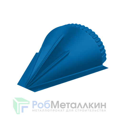 Заглушка конусная для конька полукруглого малого MAT RAL 5005