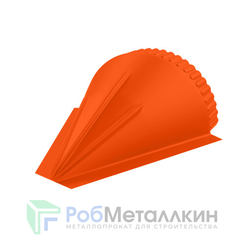 Заглушка конусная для конька полукруглого малого Полиэстер RAL 2004