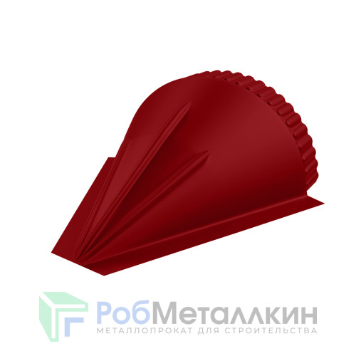 Заглушка конусная для конька полукруглого малого Полиэстер RAL 3003