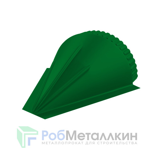 Заглушка конусная для конька полукруглого малого Полиэстер RAL 6002