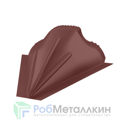 Заглушка конусная для конька ПРЕМИУМ Полиэстер двусторонний RAL 8017