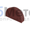Заглушка торцевая для конька полукруглого малого MAT RAL 8017